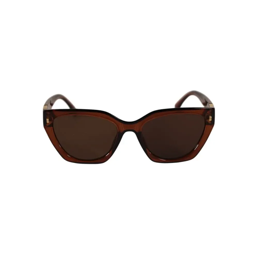 Steve Madden SHAINEY Cat Eye Women's Sunglasses - Chocolate Brown/Brown - NWT